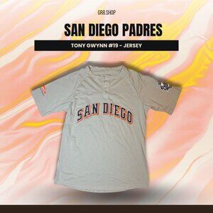 Tony Gwynn #19 San Diego Padres Gray Jersey Short Sleeve Raglan Style